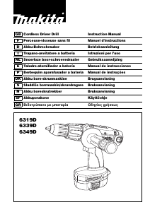Manuale Makita 6339D Trapano avvitatore
