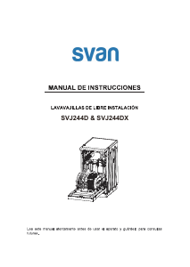 Manual de uso Svan SVJ244D Lavavajillas