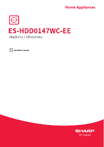 Vadovas Sharp ES-HDD0147WC-EE Skalbimo ir džiovinimo mašina