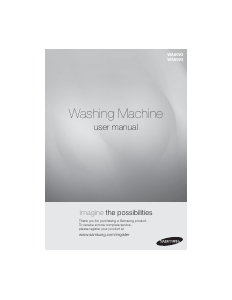 Manual Samsung WA80V3WIP1/XFA Washing Machine
