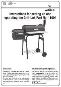 Manual Landmann 11094 Tennessee Barbecue