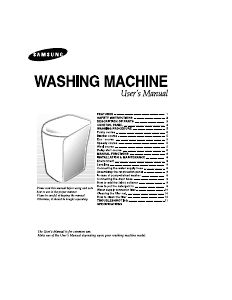 Manual Samsung WA82H1 Washing Machine