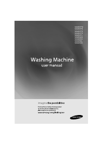 Manual Samsung WA85VPLEC/XTL Washing Machine