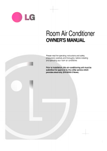 Manual LG LW-E2260CL Air Conditioner