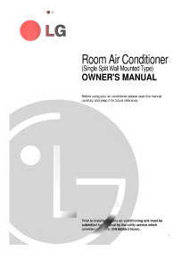 Manual LG LS-D3021CM Air Conditioner