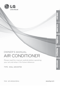 Manual LG ASNW2463WH3 Air Conditioner