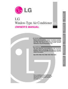 Manual LG W18AC Air Conditioner