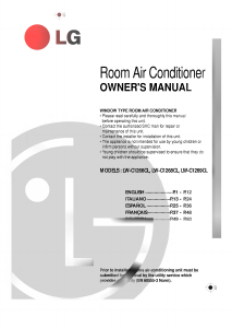 Manual LG LW-C1266CL Air Conditioner