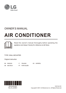 Manual LG DC09RH Air Conditioner