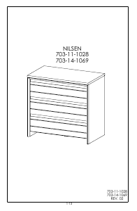Hướng dẫn sử dụng JYSK Nilsen (85x50x80) Tủ ngăn kéo