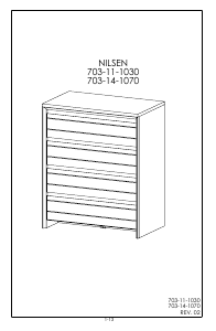 Hướng dẫn sử dụng JYSK Nilsen (85x50x102.5) Tủ ngăn kéo