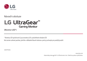 Manuál LG 34GP950G-B UltraGear LED monitor