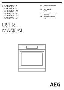 Manual AEG BPB331061B Oven