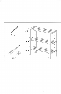 Manual JYSK Pine (77x32x76) Bookcase