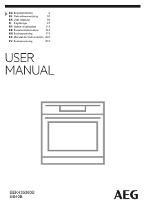 Manual de uso AEG EB40B Horno