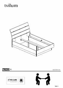 Manual JYSK Brondby (214x142) Cadru pat