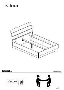Manual de uso JYSK Brondby (226x159) Estructura de cama