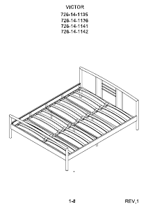 Manual de uso JYSK Victor (138x190) Estructura de cama