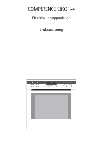 Bruksanvisning AEG E8931-4-A Spis