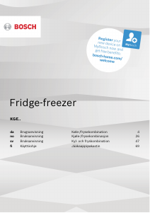 Bruksanvisning Bosch KGE49AWCA Kyl-frys