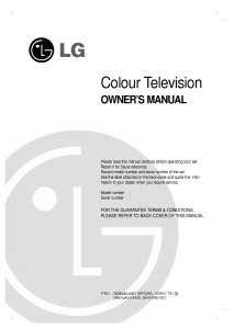 Manual LG RE-45NZ80RB Television