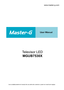 Manual de uso Master-G MGUB7530X Televisor de LED