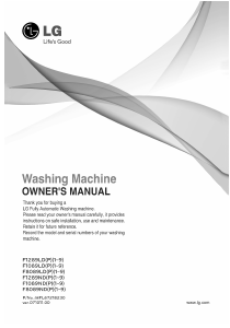 Manual LG F1024NDP Washing Machine