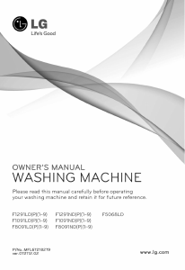 Manual LG F5068LD Washing Machine