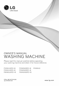 Manual LG F5292LD Washing Machine