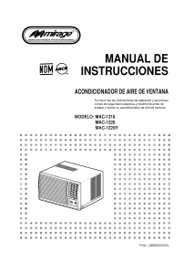 Manual de uso Mirage MAC-1220 Aire acondicionado