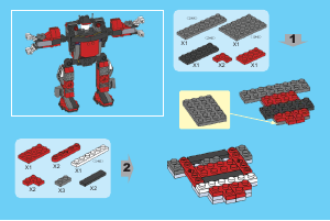 Manual de uso Ox Blocks set 0829 Adventures Figura Transformer 3en1