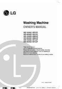 Manual LG WD-80304NUP Washing Machine