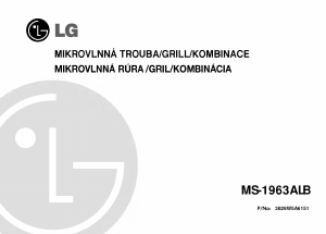 Manuál LG MS-1963ALB Mikrovlnná trouba