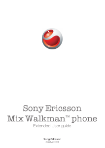 Manual Sony Ericsson Mix Walkman Mobile Phone
