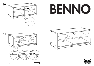 Посібник IKEA BENNO (glass) Тумба під телевізор