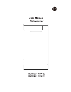 Manual Hoover HDPH 2D1049B-80 Dishwasher