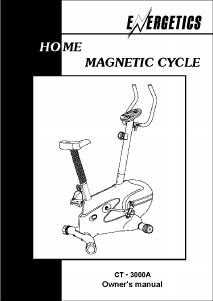 Manual Energetics CT 3000A Exercise Bike