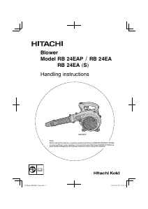 Handleiding Hitachi RB 24EA Bladblazer