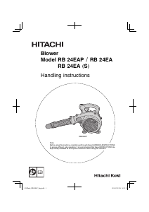 Manual Hitachi RB 24EAP Leaf Blower