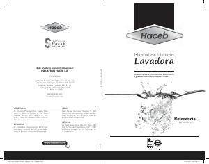 Manual de uso Haceb D0960 PL Lavadora