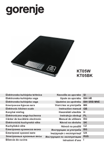 Manual Gorenje KT05BK Cântar de bucătărie