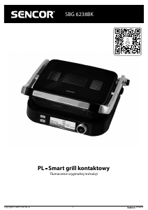 Instrukcja Sencor SBG 6238BK Kontakt grill