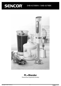 Instrukcja Sencor SHB 4379BK Blender ręczny