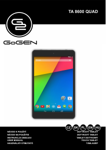 Manual GoGEN TA 8600 QUAD Tablet