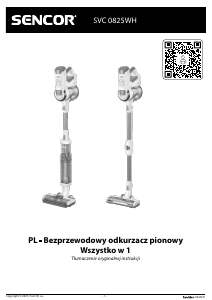 Instrukcja Sencor SVC 0825WH Odkurzacz