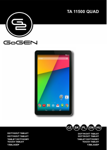 Manual GoGEN TA 11500 QUAD Tablet