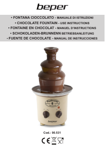 Manual de uso Beper 90.531 Fuente de chocolate