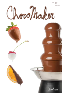 Handleiding ChocoMaker 9805 Chocoladefontein