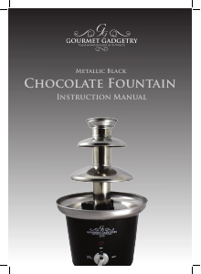 Manual Gourmet Gadgetry CF12A Chocolate Fountain