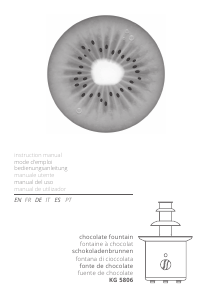 Manual de uso Kiwi KG 5806 Fuente de chocolate